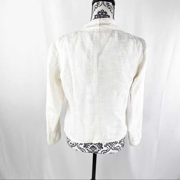 Vince Stretch Frise Asymmetrical Scuba Jacket - Picture 8 of 11